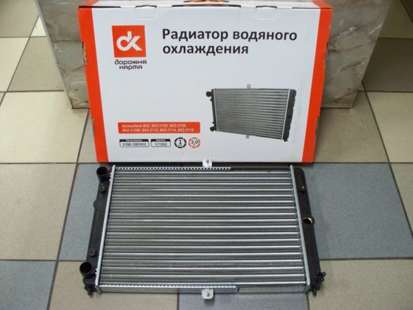 Радиатор охлаждения ВАЗ 2108-2109 (карб) ДК