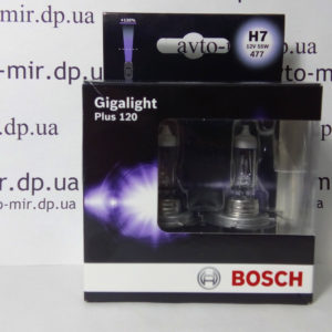 Лампа галогенная H7 Gigalight +120% BOSCH