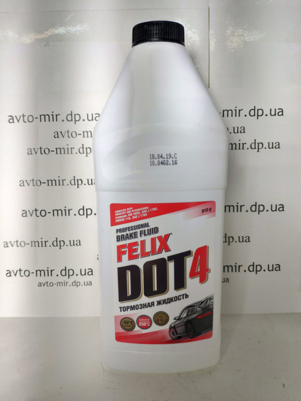 Тормозная жидкость DOT-4 910ml Felix