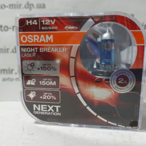 Лампа галогенная H4 +150% Night Breaker Laser Osram