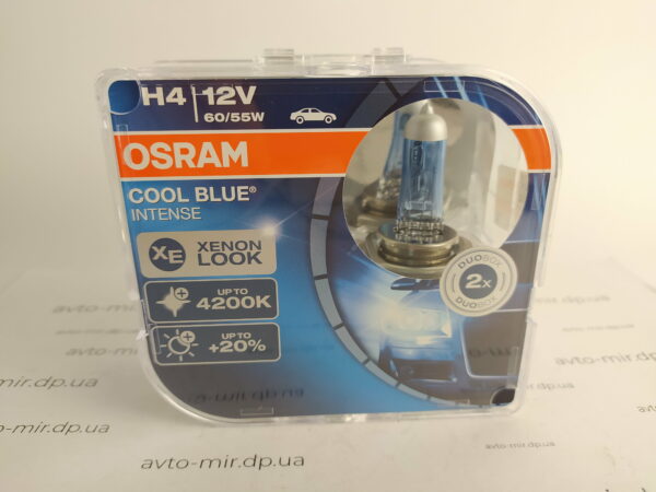 Лампа галогенная H4 60/55W COOL BLUE OSRAM