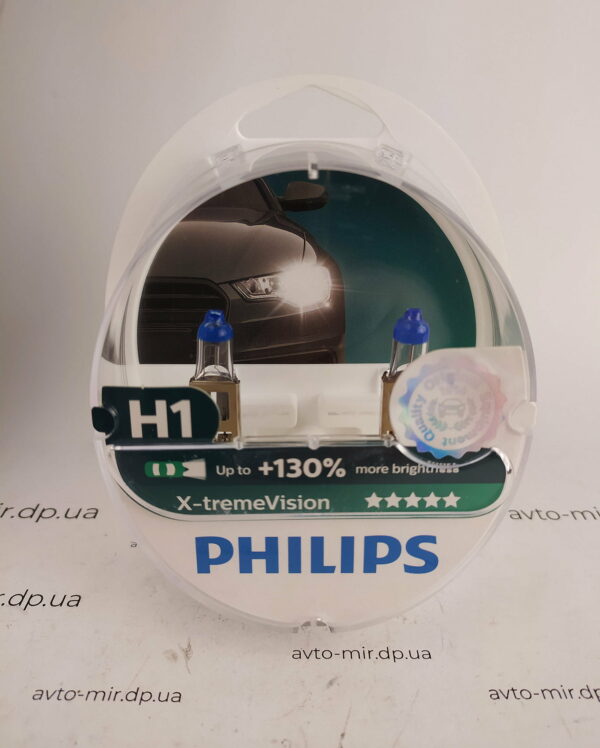 Лампа галогенная H1 +130% X-treme Vision Philips