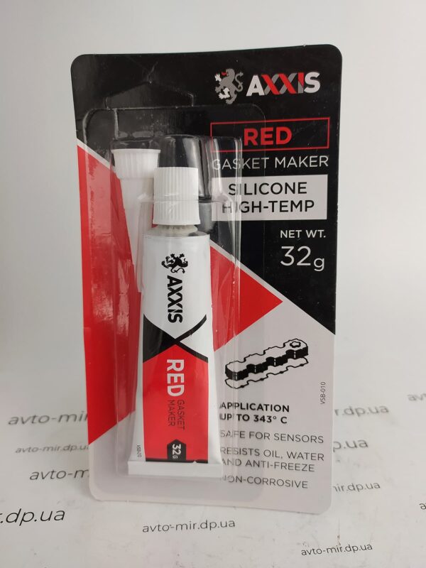 Герметик прокладок красный 32гр Axxis